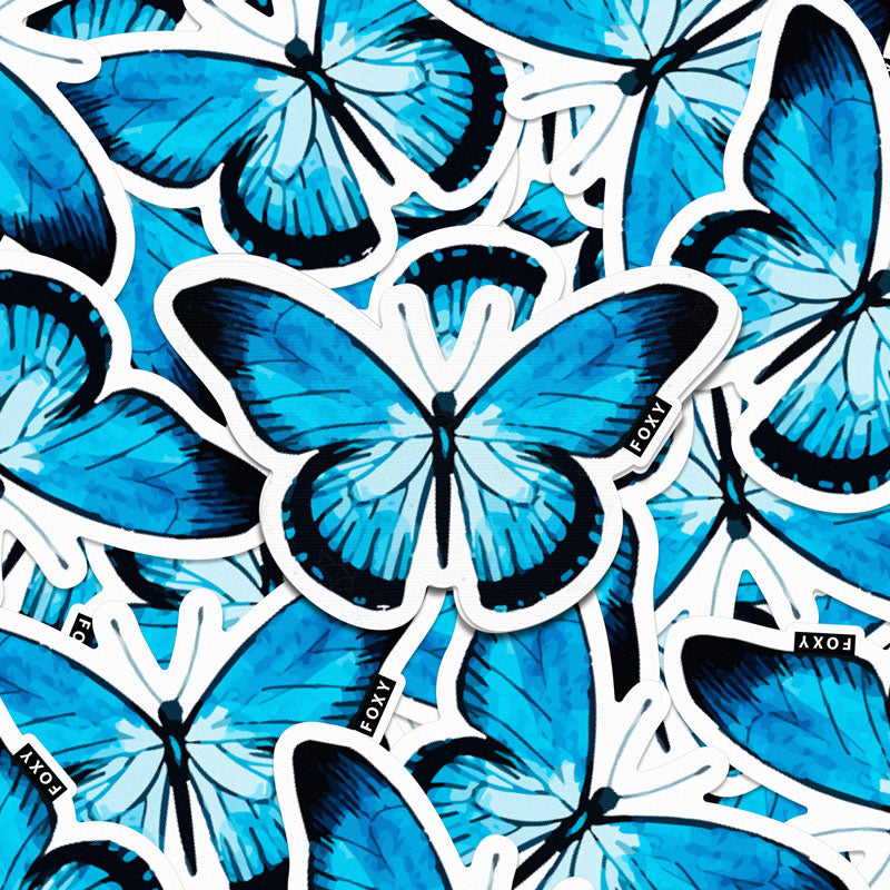 Blue Butterfly  - Sticker