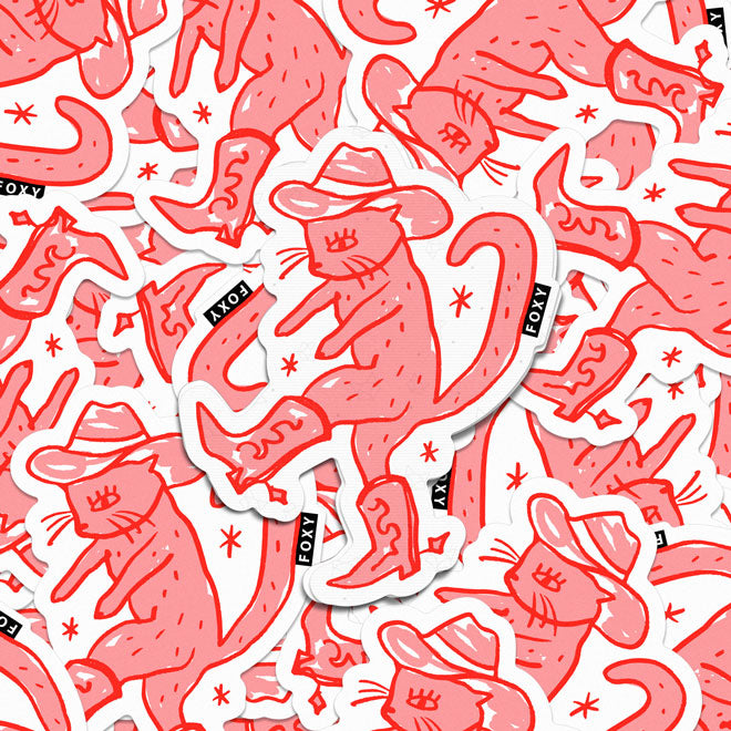 Cowboy Cat - Sticker