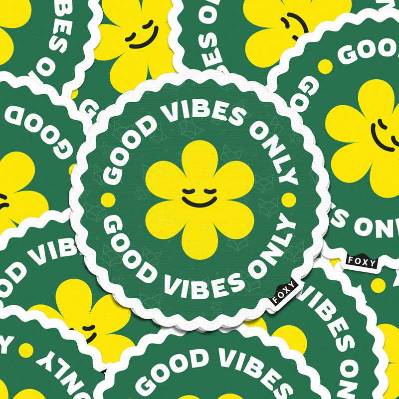 Good Vibes Badge - Sticker