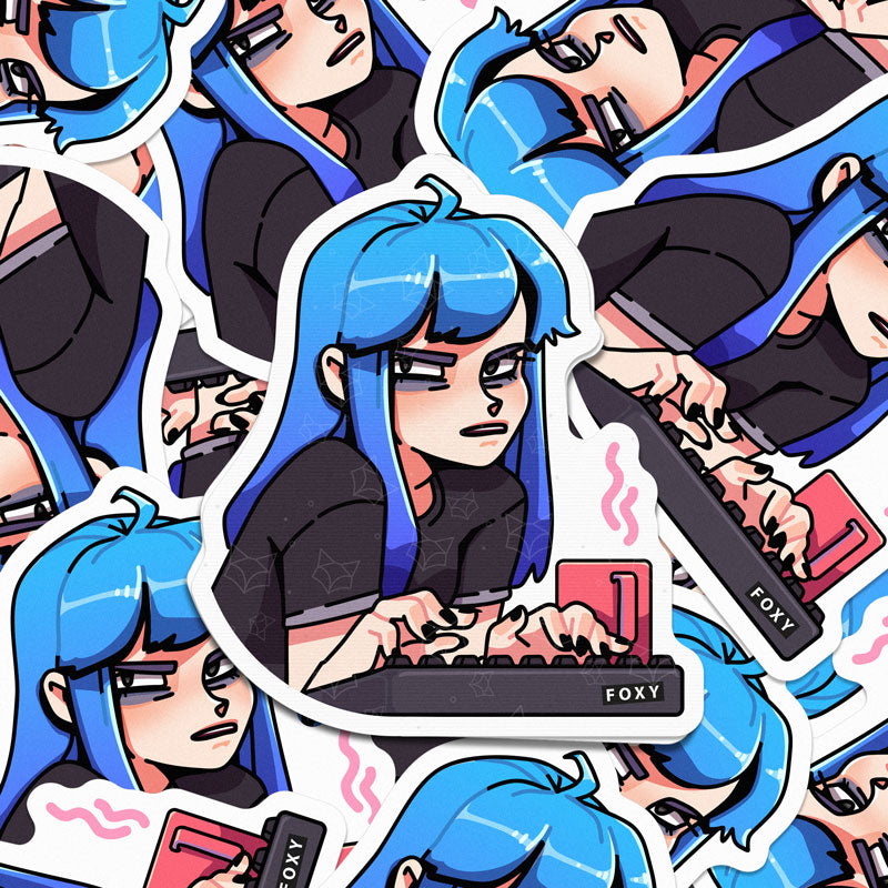 Grumpy Girl - Sticker