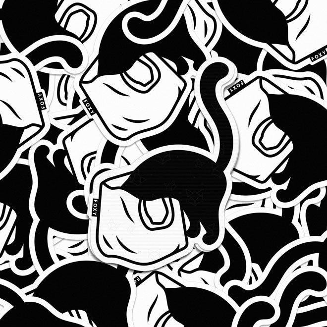 Head First Cat - Sticker